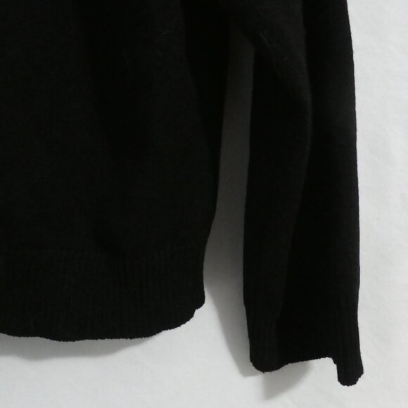 LINDA MATTHEWS NEW YORK | large | Black Open Front Lightweight Knit Cardigan - Picture 15 of 16